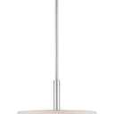 Livex Lighting 52137-91 Transitional Four Light Pendant from Meridian Collection in Pwt, Nckl, B/S, Slvr. Finish, Brushed Nickel, 18"L x 18"W x 52"H