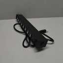 HHSOET 1U Rack Mount Surge Protection, 8 Outlet PDU Power Strip, Metal Mountable Outlet Strip with Switch,1200J, 6ft Power Cord