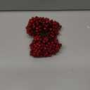 400 Pieces Artificial Holly Berries Christmas Fake Berries on 200 Pieces Wire Stems for Christmas Tree Decorations Craft Flower Wreath DIY Supplies (Red)