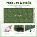 Artificial 60x120 in (50 Sqft) Boxwood Grass Wall Backdrop Roll | UV-Anti Faux Green Leaf Privacy Fence, Garden/Backyard/Patio/Balcony/Party Greenery Hedge Backdrop, Indoor Outdoor Decor