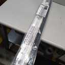 LazBlinds No Drill Blackout Vinyl Mini Blinds, White 34"x48"