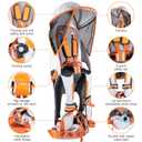 Baby Shoulder Carrier Baby Hiking Backpack Carrier with Rain Cover Sun Shade for Child Safe Backrest and Toddler Ergonomic Seat Holds 40 Pound for Children Between 6 Months-3 Years Old Babies