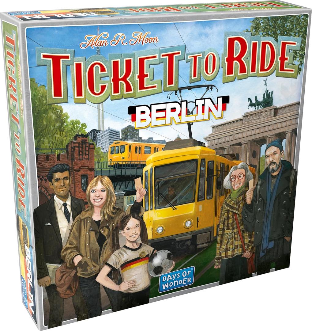 Asmodee Ticket to Ride Berlin Board Game - Train Route-Building Strategy Game, Fun Family Game for Kids & Adults, Ages 8+, 2-4 Players, 10-15 Minute Playtime