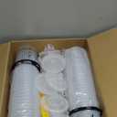 YUZES 50 Disposable Paint Cups with Lids (20 oz, 190-Micron), 2 Paint Mixing Cups with Ratio, 2 Spray Gun Cup Adapters, Paint Gun Cup System for Car & DIY  Ideal for Primer, Sealer & Basecoat