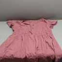 Zeagoo Summer Dress with Flutter Sleeves - Cotton Linen Beach A Line Casual Dress Small