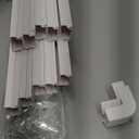 Delamu Cord Hider, 157in Wire Covers for Cords on Wall, Premium Cable Hider Cord Covers for Wires, Cable Management Wire Hiders for TV, Cable Raceway Kit, W0.95 H0.55in, White