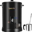 Leerie 30Lbs Digital Commercial Wax Melter for Candle Making - D15 Large Candle Wax Melting Pot with Accurate Temperature Control & Holds 30Lbs Melted Wax for Candle Making Business