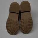 HOMEHOT Girls Ankle Boots Suede Leather Side Zipper Low Heels short (toddler/littile kids) (12 Little Kid, Camel Brown)