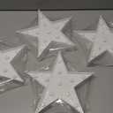 Tarpop 4 Pcs Star Plastic Night Light Battery Operated LED Marquee Star Sign Party Movie Theater Decor Room Wall Lamp for Kids Baby Child Girl Gifts, Birthday Party Christmas Home Bar(White)
