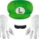 Nintendo Super Mario Brothers Luigi Child Accessory Kit, One Size Child