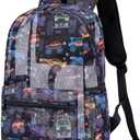 CAMTOP Mesh Backpack Kids Boys Girls Bookbag See Through Preschool Backpacks Casual Daypack for School Beach Travel Sport (Black-Vehicle)