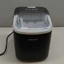 EUHOMY Countertop Ice Maker Machine with Handle, 26lbs in 24Hrs, 9 Ice Cubes Ready in 6 Mins, Auto-Cleaning Portable Ice Maker with Basket and Scoop, for Home/Kitchen/Camping/RV. (Black)