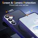 SPIDERCASE Magnetic for Samsung Galaxy S25 Plus Case, [3 Stand Ways][ Military Grade Drop Protection] with Invisible Stand Shockproof Slim Case for Samsung Galaxy S25 Plus 6.7", Purple