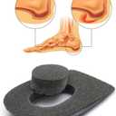 Orthopedic Heel Supports for Heel Pain Relief Heel Cups for Plantar Fasciitis & Heel Spurs Shock Absorbing Heel Pads for Men & Women (Small, Gray)