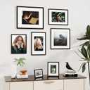Fun Memories 12x16 Picture Frame, Display Pictures 9x12 with Mat or 12x16 Without Mat, 12 x 16 Frame for Photos, Posters & Art Prints, Gallery Photo Frames for Wall & Tabletop Display, Black, 1 Pack