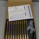 VEHCIL 20 Pack Brushed Brass Gold Cabinet Handles, 5" Kitchen Cabinet Pulls Drawer Dresser Handles Cabinet Hardware for Kitchen Cupboard, Solid Zinc Alloy