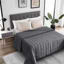 HomeSmart Weighted Blanket King Size 50lbs, The Heaviest Weighted Blanket, Fits Standard and California King Beds, Grey, 104x92
