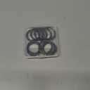 10 Pcs Metal Spring Round Carabiner Inner Diameter 1 Inch O Rings Clip Spring Ring for Keychains, Purse, Bag, Handbag (Gun Black)