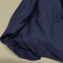 Wrap Around Dust Ruffle Bed Skirt - Navy Blue - for Queen Size Beds with 12 Inch Drop - Elastic Strap - Adjustable Pleated Bedskirt with Brushed Fabric and Wrinkle Free - for Women, Men, Kids & Teens