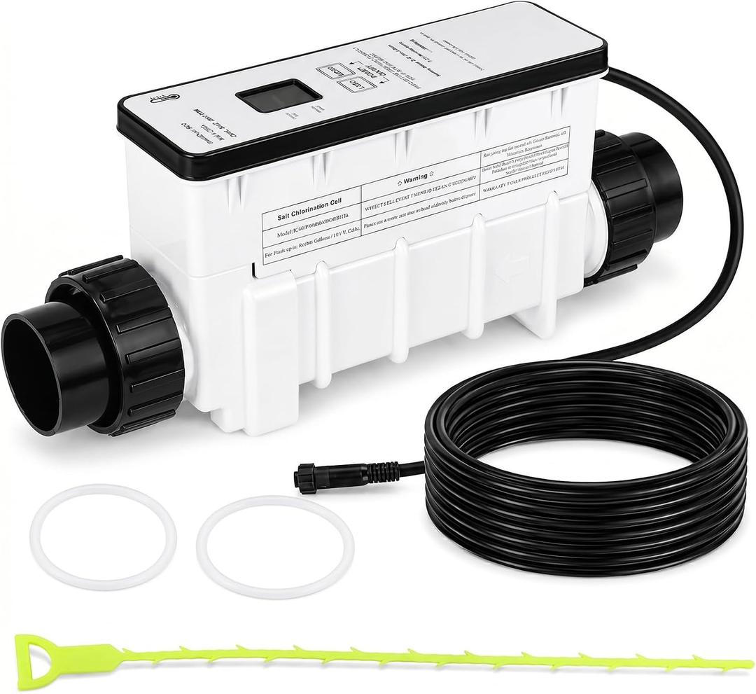 IC40 Replacement Salt Chlorine Cell for Pools, Compatible with Pentair IntelliChlor Systems, Replaces EC-520555/520555, Self-Cleaning, 2" Union, Up to 40,000 Gallon In-Ground Pools