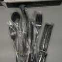 Astercook 24-Piece Black Silverware Set with Steak Knives Flatware Set for 4 Food-Grade Stainless Steel Cutlery Set Mirror Polished Utensils Set Include Spoons and Forks for Home Kitchen Restaurant (Elegant Black Pro)