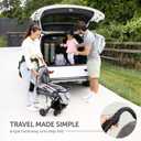 Lightweight Travel Stroller for Baby & Toddlers - Easy Fold & Compact Stroller with Canopy, Storage Basket, Multi-Position Recline & Convenient One-Hand Fold (Grey)