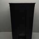 Safco Step On Plastic Trash Can with Foot Pedal, 23 Gallon Garbage Can for Kitchen, Indoor or Outdoor Use, Hands Free, Black