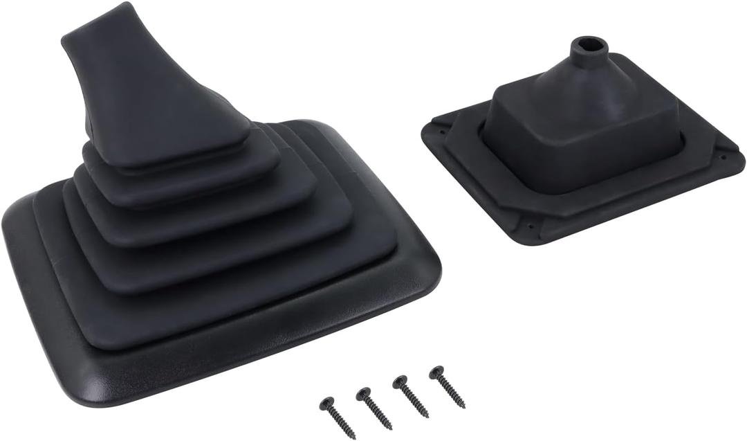 Manual Transmission Shifter Boot, Gear Shift Lever Rubber Knob Boot Compatible with 1990-1997 Ford F-150 F-250 F-350 Bronco Replaces # F5TZ7277BA F5TZ-7277-BA
