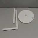 Toilet Paper Holder Stand,Toilet Paper Holder Free Standing,White Toilet Stand Holder for 4 Rolls,Toilet Paper Storage by Bathth