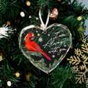 Cardinal Christmas Ornaments - Memorial Christmas Ornament for The Tree, Remembrance Gift, Sympathy Gift, Remembrance Gifts for Loss, Sympathy Gifts for Loss of Loved One, Unique Ornament Presents