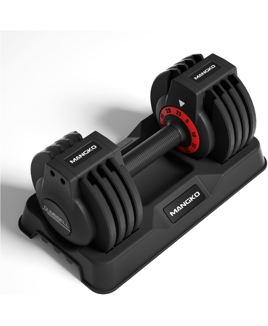 Mangko Adjustable Dumbbell Set 25LB Dumbbells Weight 5 in 1 Weight Dumbbell with Anti-Slip Nylon Handle, Suitable for Home Gym Exercise Equipment