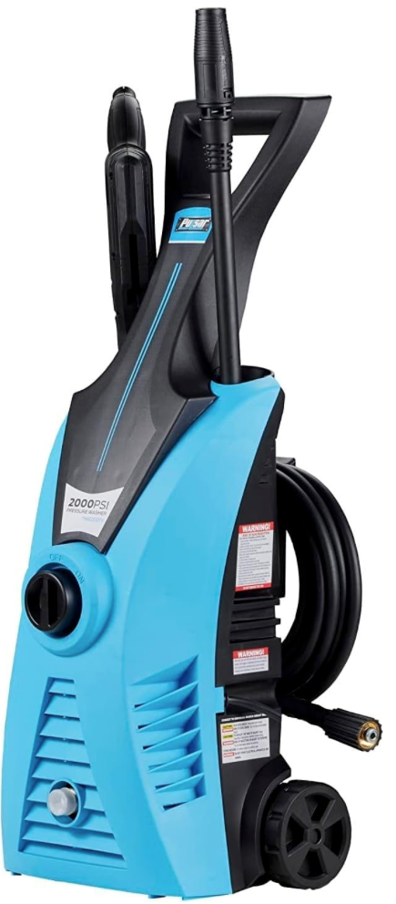 Pulsar PWE2001V Electric Portable High Pressure Washer, PSI 2000, Cleans Cars/Fences/Patios