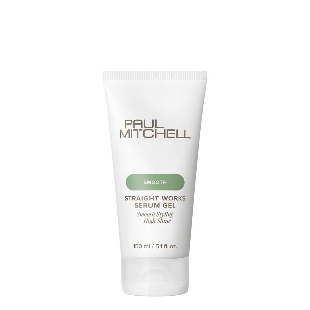 Paul Mitchell Straight Works Hair Gel, Smoothing Styler, Add Shine, For Frizzy Hair, 5.1 fl. oz