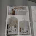 GenSwin Christmas Snowman Battery Operated Candles Flameless Flickering with Remote Timer, 3D Wick Real Wax Led Pillar Candles Warm Light, Christmas Snowman Deer Home Decor Gift(Pack of 3)