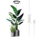 Plant Grow Light, yadoker LED Growing Light Full Spectrum for Indoor Plants, Height Adjustable, Automatic Timer, 5V Low Safe Voltage, Idea for Large Plant Light