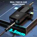 Wireless Lavalier Microphone, Professional Wireless Lavalier Lapel Mic, Portable Clip Mini Mic for Interview/Vlog/Livestream/Podcast/Teaching, Audio & Video for iPhone, Android/Pad/Camera/Laptop