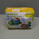 Jyusmile Baby Toys 6 to 12 Months, Musical Turtle Crawling Infant Toys, Early Learning Educational Toy with Light & Sound, Christmas Birthday Gifts for Boy Girl 7 8 9 10 11 Month 0-1 Year Old (Blue)