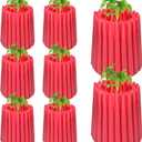 8 Pack 24in Wall of Water Gardener Insulating Plant Protective Cover Bulk Early Season Gardening Plant Protector for Cold Weather Anti-Frost Garden Ideal Planting (Red)