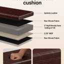 ABHENG Synthetic Leather Metal Frame Storage Ottoman Bench end of Bed Bench with Legs 43.5”W x 15.7”D x 15.7”H Hold up to 770 LB Large Storage Chest Brown UASND624R