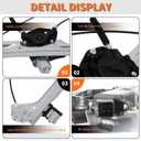 751-724 Front Driver Side Power Window Regulator with Pinch Function Compatible with Escalade Silverado Suburban Tahoe Sierra Yukon/XL Replaces 751724 23118067 23422490 84621036