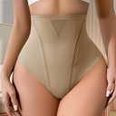 High Waisted Thong Shapewear for Women Seamless Tummy Control Shapewear Underwear Breathable Mesh Control Panties Medium