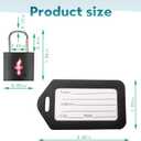 6 Pack Color Mixed TSA Luggage Locks with Key and Travel Tag - TSA Approved, Family Set Lock for Backpacks, Bags and Luggage