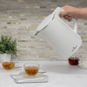 WEST BEND - 1.5 L WHITE & GOLD ELECTRIC KETTLE - KTWB2LWG13