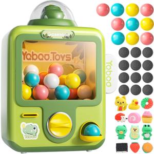 Skirfy Claw Machine for Kids,Dinosaur Mini Vending Machine, Prize Dispenser Toys for Girls and Boys, Electronic Game for Party Birthdays Thjanksgiving Gift (Green)