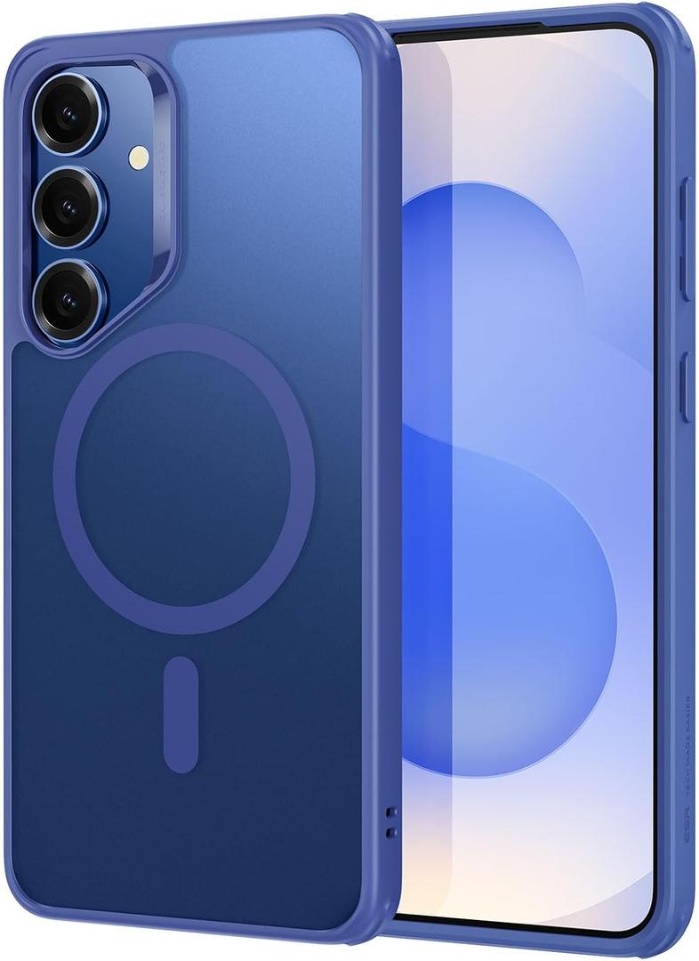 ESR for Samsung Galaxy S25 Plus Phone Case, Compatible with MagSafe, Magnetic Case for S25+ Plus, Military-Grade Protection, Yellowing Resistant, Classic Series, Frosted Blue