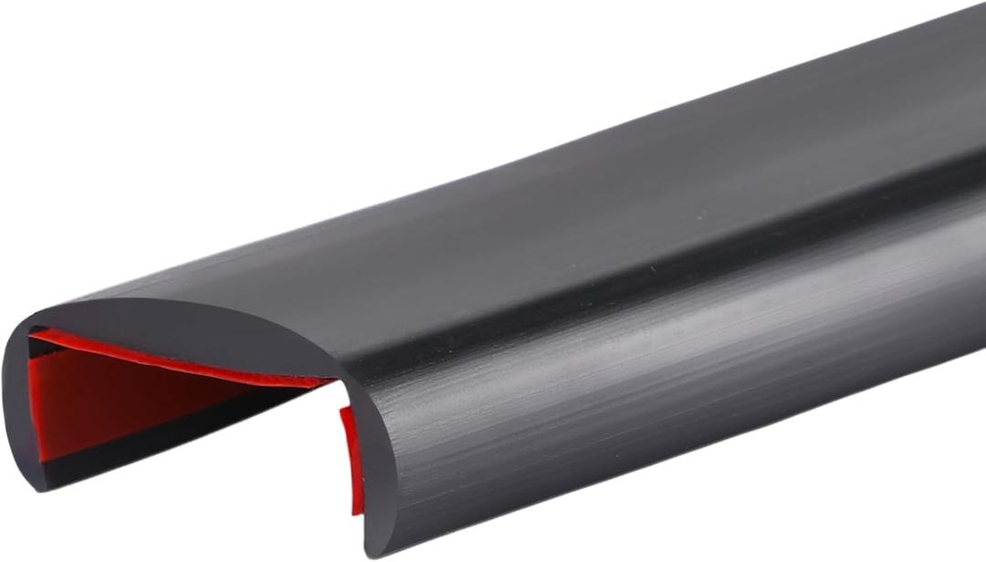 20 ft Rubber Edge Trim 1 Inch Self-Adhesive Flexible U Channel Edge Protector for Sealing and Guarding Sharp Metal on Car Doors, Black