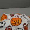 Basketball Soccer Football Baseball Ball Throw Blanket Soft Bed Bedding Warm Cozy Plush Flannel Fleece Blankets Gifts for Kids Boys Teens, Sofa Couch Bedroom Home Decor, 50"x40"