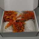 Der Rose 3 Pack Fall Mini Potted Fake Plants Artificial Plastic Eucalyptus Plants Topiaries Fall Decorations for Home Office Desk Farmhouse Room Bathroom Fall Decor (Orange)