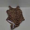 SUUKSESS Women One Piece Ruched Swimsuit Tummy Control Backless Bathing Suit (Large, 097leopard)