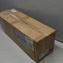 Y&M 4pcs 24 Inch Window Deck with Coconut Coir Liner, 24" Railing Planter Horse Trough Coco Basket Boxes Metal Hanging Flower Balcony for Outdoor Garden Fence Lawn